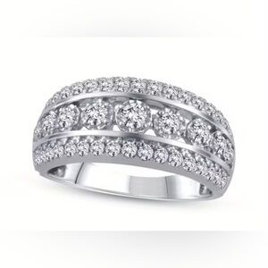 Intricately Designed Moissanite Pave  Band Ring